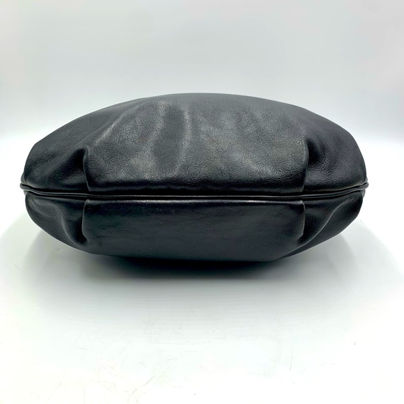 Auth Fendi Borsa Nero Calfskin Leather Bag Preloved Very Good Purse Satchel - Picture 5 of 16